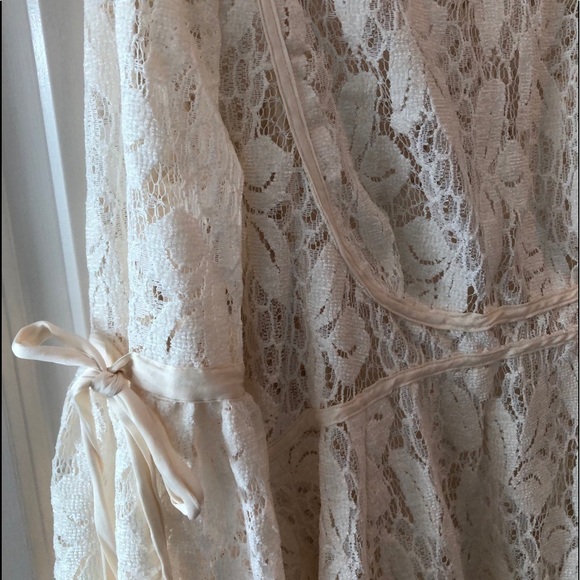 Free People Ruby Cream Lace Mini Dress - Picture 8 of 16